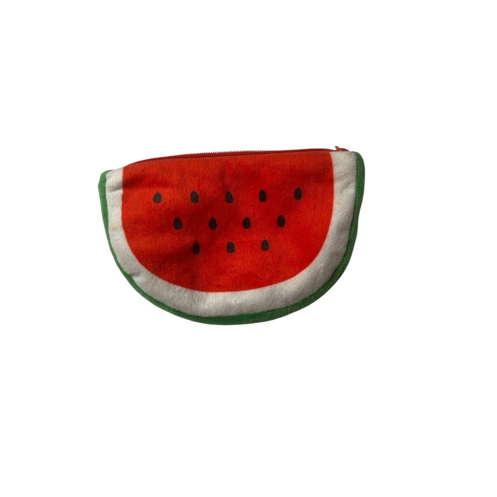 Cute Clean Soft Coquette Watermelon Summer Cruise Mini Coin Make-Up Travel Pouch